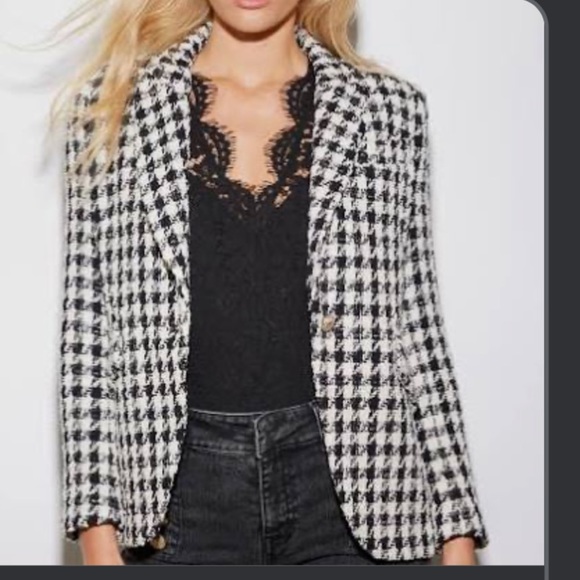 Sag Harbor houndstooth jacket! Sz 14 EUC - Picture 7 of 9